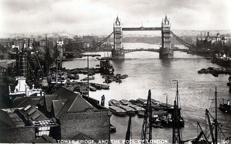 Tower bridge and the Pool of London